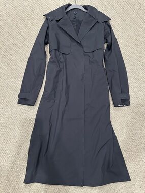 lululemon athletica Black Trench/Rain Coat